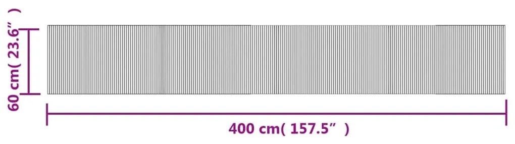 ΧΑΛΙ ΟΡΘΟΓΩΝΙΟ ΜΑΥΡΟ 60 X 400 ΕΚ. ΜΠΑΜΠΟΥ 376726