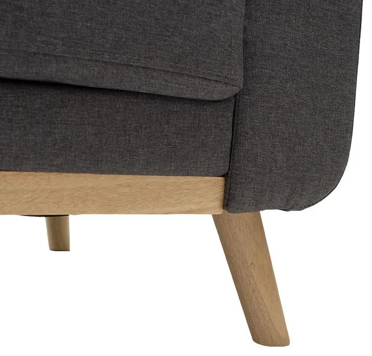 Καναπές - Kρεβάτι Carmelo Ύφασμα Ανθρακί 214x80x86 εκ. 214x80x86 εκ.