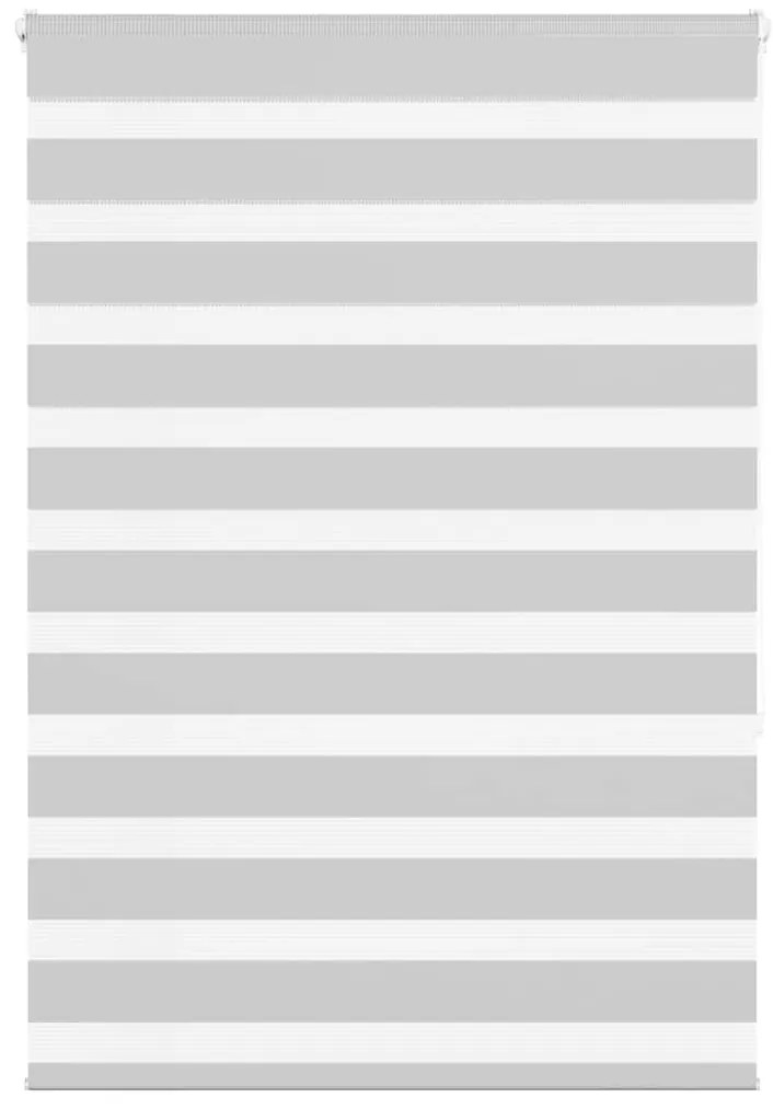 vidaXL Ζέβρα τυφλή Ανοιχτό Γκρι Πλάτος υφάσματος 105,9 εκ. Πολυεστέρας