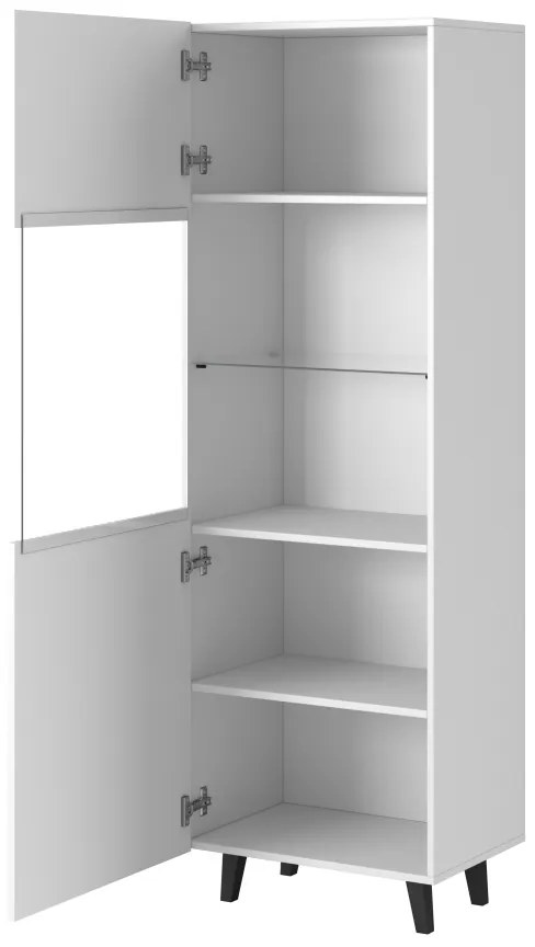 PAFOS Standing cabinet white/white DIOMMI CAMA-PAFOS-WITRYNA-BI/BI