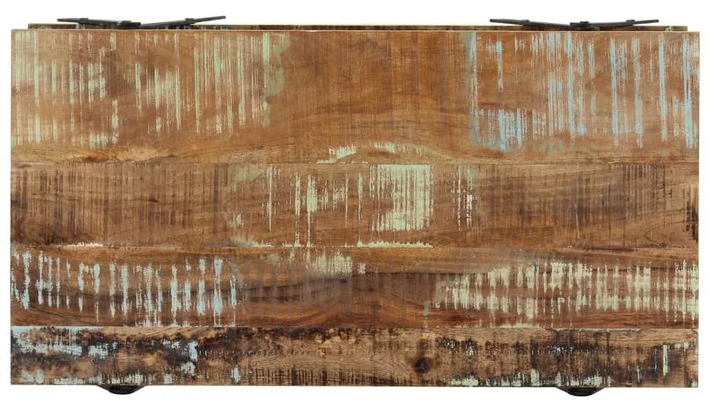 Τραπεζάκι Σαλονιού 115x60x40 εκ. από Μασίφ Ανακυκλωμένο Ξύλο - Πολύχρωμο