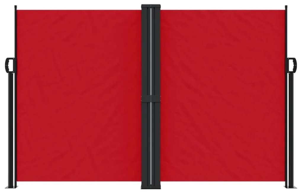 vidaXL Σκίαστρο Πλαϊνό Συρόμενο Κόκκινο 160 x 600 εκ.