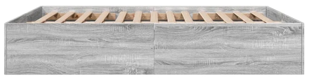 vidaXL Πλαίσιο Κρεβατιού Γκρι Sonoma 160x200 εκ. Επεξεργασμένο Ξύλο