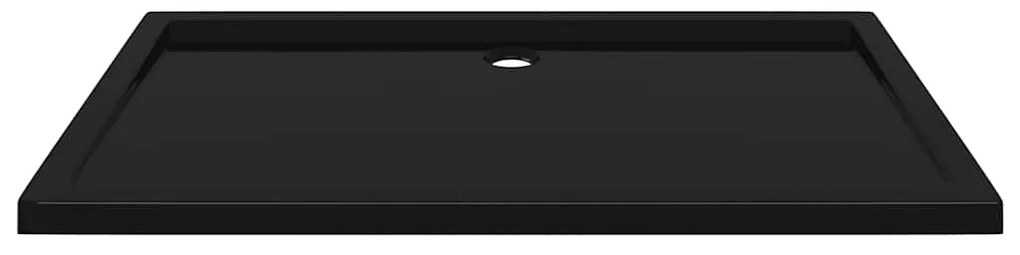 vidaXL Βάση Ντουζιέρας Ορθογώνια Μαύρη 70 x 120 εκ. από ABS