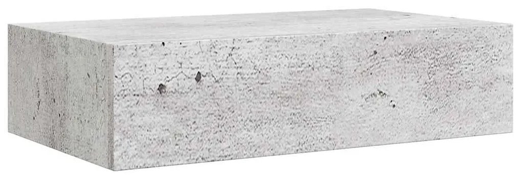 vidaXL Ράφια Τοίχου Συρτάρια 2 τεμ. Γκρι Σκυρ. 40x23,5x10 εκ από MDF
