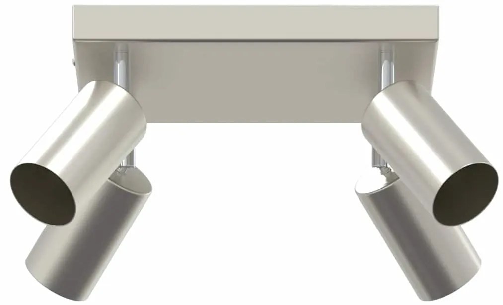 vidaXL Σποτ οροφής Βουρτσισμένο Νίκελ 26 x 26 x 16.5 εκ Ατσάλι