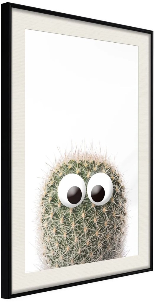 Αφίσα - Funny Cactus II - 20x30 - Μαύρο - Με πασπαρτού