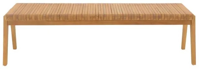 Παγκάκι Jey teak ξύλο σε φυσική απόχρωση 120x45x40εκ 120x57.5x80 εκ.