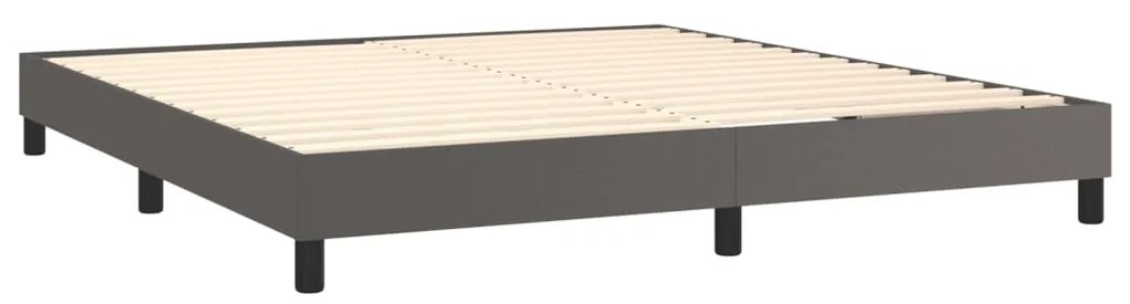 ΚΡΕΒΑΤΙ BOXSPRING ΜΕ ΣΤΡΩΜΑ ΓΚΡΙ 180X200 ΕΚ. ΣΥΝΘΕΤΙΚΟ ΔΕΡΜΑ 3130677