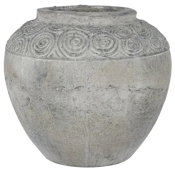 Artekko Pot Κασπώ Γλάστρα από Τερακότα Γκρι (26x26x23.5)cm - 460168