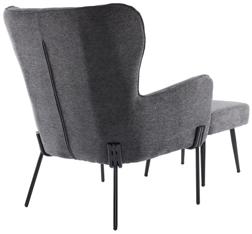 CHILLOUT ΠΟΛΥΘΡΟΝΑ ΓΚΡΙ ΣΚΟΥΡΟ 84x74x97.5 - 01-3540