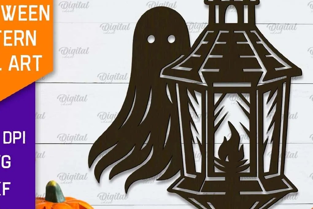 Σετ των 2 Intra απο ξύλο plywood  Χρώμα wenge 3mm-4mm πάχος - Διακόσμηση τοίχου αποκριάτικου φαναριού με λέιζερ Δίασταση 15x15 cm INTRAFABR-104807654