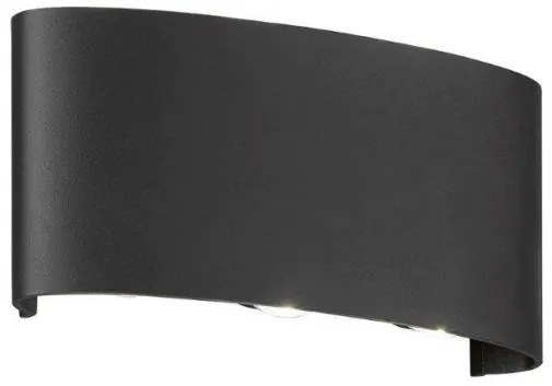 Απλίκα Φωτιστικό Τοίχου LED Μαύρο Berlin 30377 Fischer Honsel-30377-Μαύρο 30377