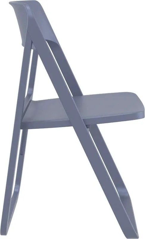 ΚΑΡΕΚΛΑ ΝΤΡΙΜ DARK GREY(Σ4)ΠΤΥΣ/ΝΗ ΠΟΛ/ΝΙΟΥ 48Χ52Χ82εκ.
