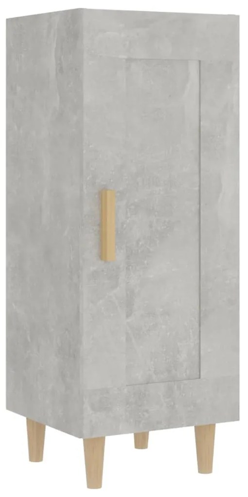 vidaXL Ντουλάπι Γκρι Σκυροδέματος 34,5x34x180 εκ. Επεξεργασμένο Ξύλο