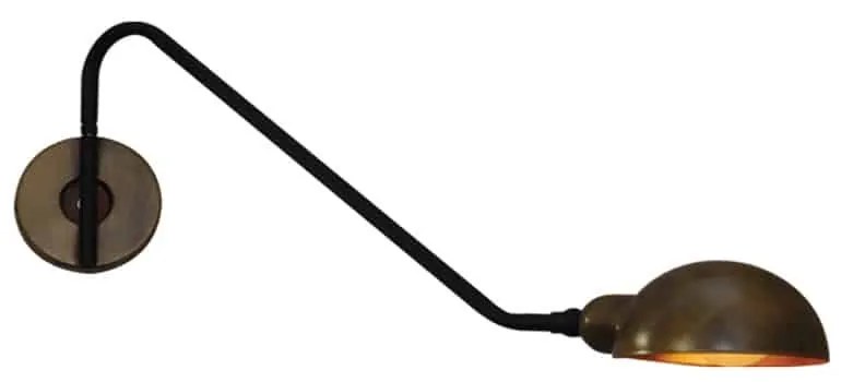 Φωτιστικό Τοίχου - Απλίκα HL-3548-1 S 77-3943 Mason Old Copper &amp; Black  Homelighting Metal