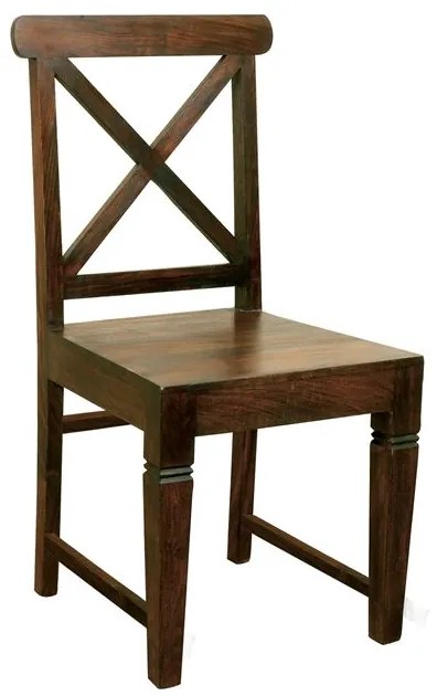 ΕΣ331 KIKA Καρέκλα Τραπεζαρίας Κουζίνας - Ξύλο Sheesham Καρυδί  46x50x94cm, 2 Τεμάχια