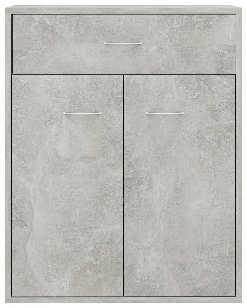 vidaXL Ντουλάπι Γκρι του Σκυροδέματος 60 x 30 x 75 εκ. από Επεξ. Ξύλο
