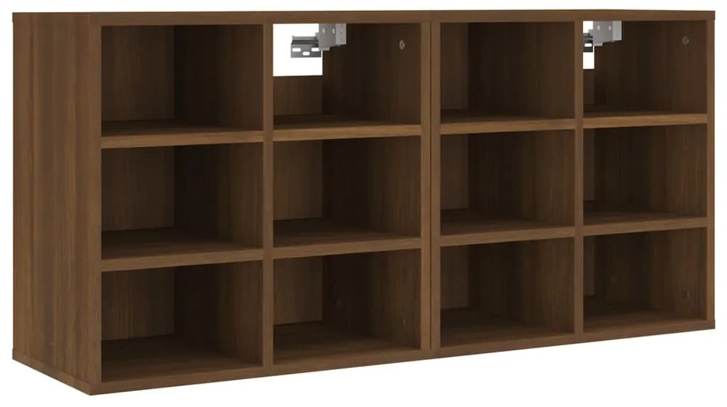 vidaXL Παπουτσοθήκη 2 τεμ. Καφέ Δρυς 52,5 x 30 x 50 εκ.