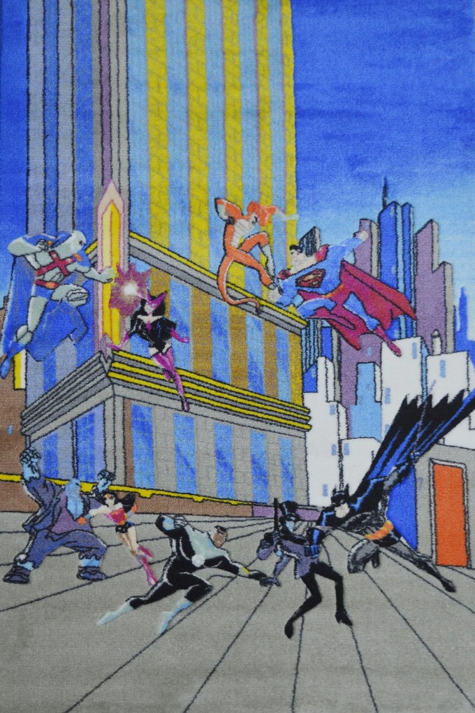 Χαλί Justice League Printed 6302 Blue 133X200cm