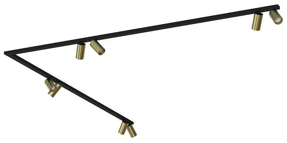 Φωτιστικό Οροφής - Σποτ Mono Corner 7757 8xGU10 10W 2X200 Solid Brass Nowodvorski Metal, Plastic