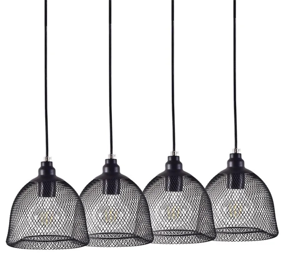 Φωτιστικό Οροφής - Ράγα 77-4351 SE 151-20-4 Zola Black Mat Homelighting Metal