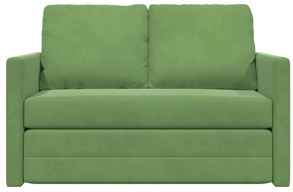 vidaXL Κρεβάτι καναπές Ανοιχτό Πράσινο 204 x 122 x 60 εκ Βελούδο