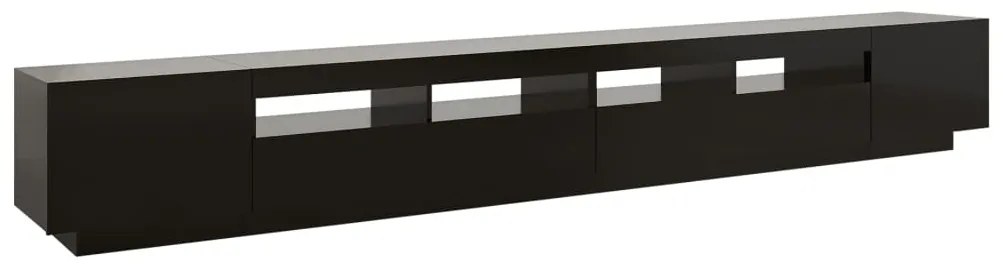 vidaXL Έπιπλο Τηλεόρασης με LED Μαύρο 300 x 35 x 40 εκ.