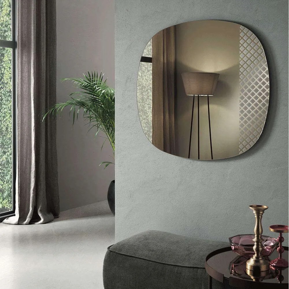 Καθρέπτης Mantra 96x96cm Bronze Capodarte Glass