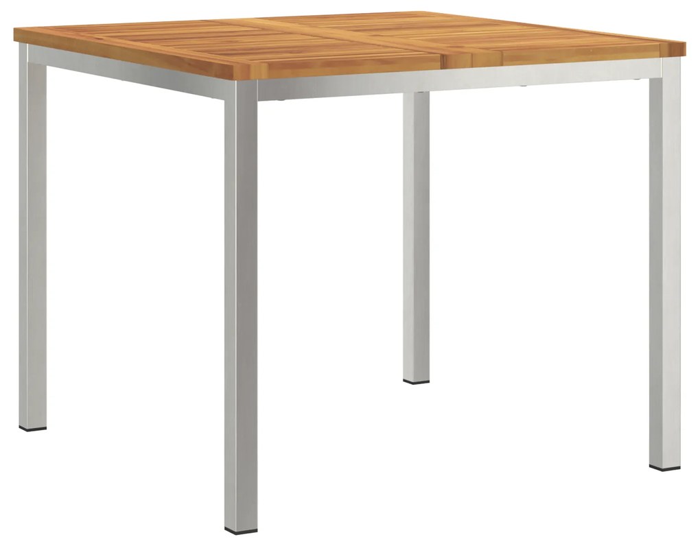 vidaXL Εξωτερικό Τραπέζι Φαγητού 90x90x74.5 εκ. Μασίφ ξύλο ακακίας