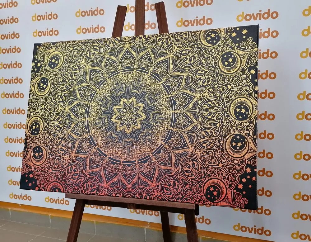 Εικόνα Golden Oriental Mandala - 90x60