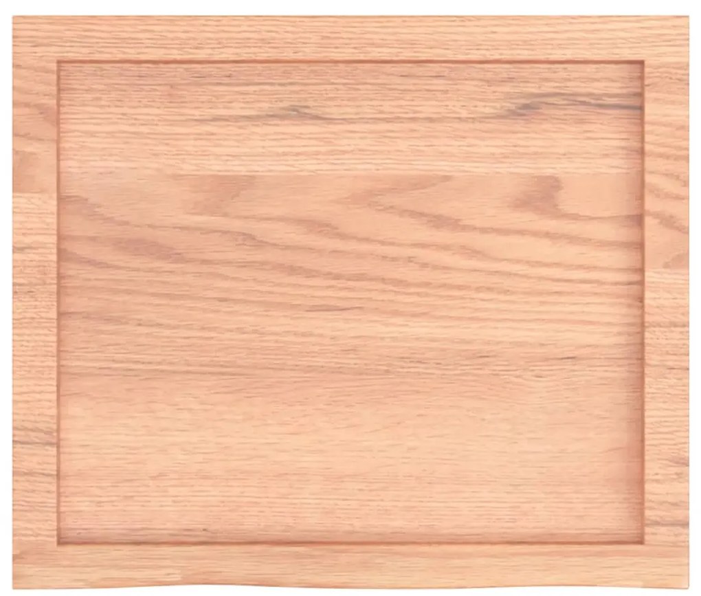 vidaXL Ράφι Τοίχου Ανοιχτό Καφέ 60x50x(2-6)εκ. Επεξ. Μασίφ Ξύλο Δρυός
