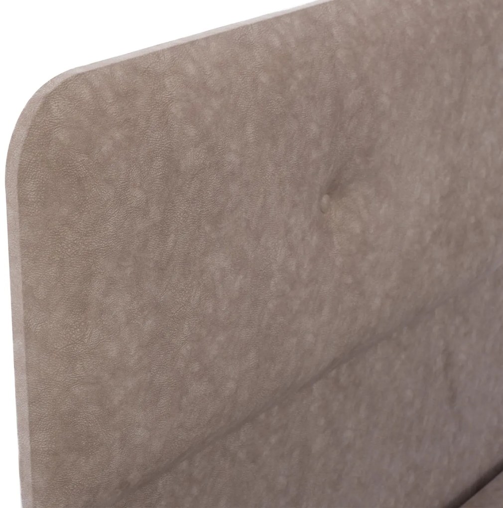 Επενδυμένο Κρεβάτι DOLORES Διπλό Nubuck Μπέζ 150x200 εκ. 150x205x105 εκ.