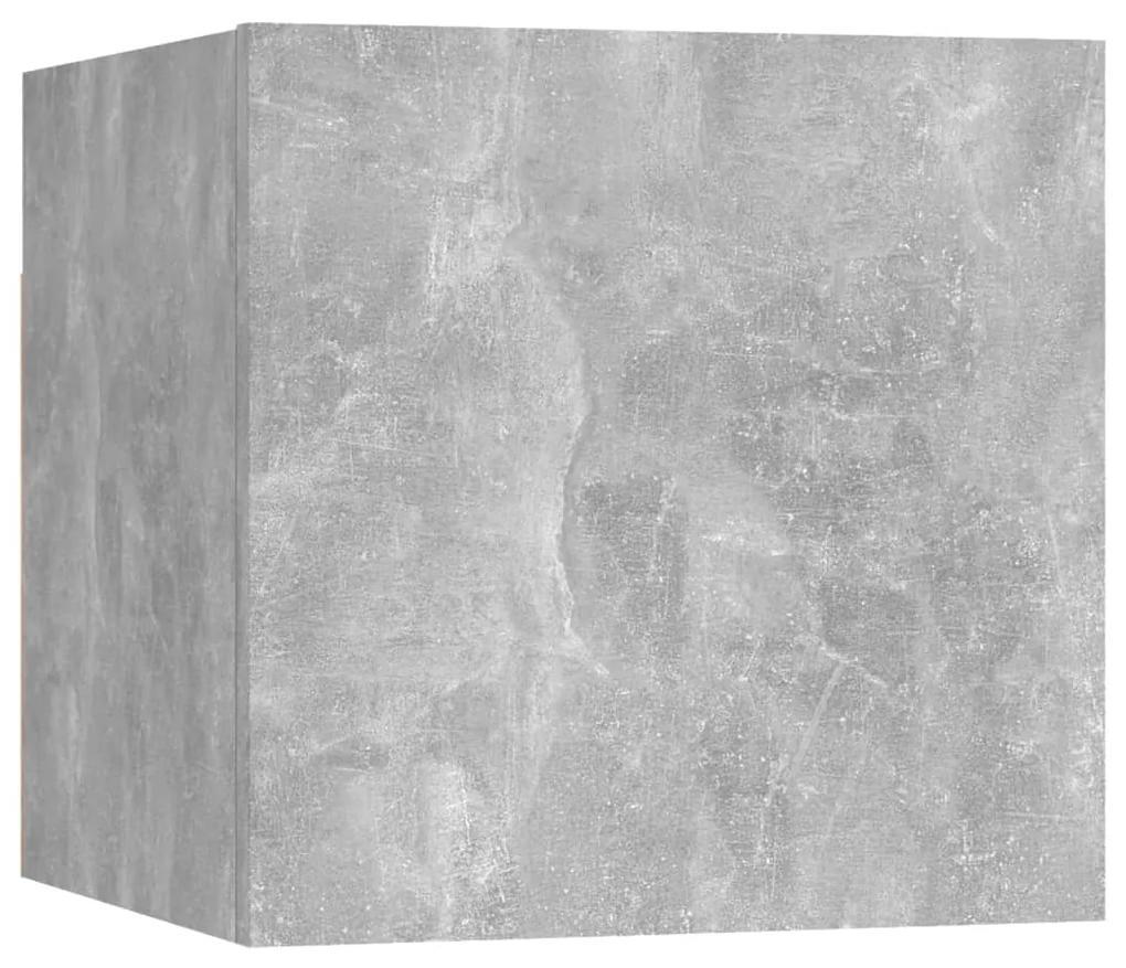 vidaXL Κομοδίνο Γκρι Σκυροδέματος 30,5x30x30 εκ. από Μοριοσανίδα