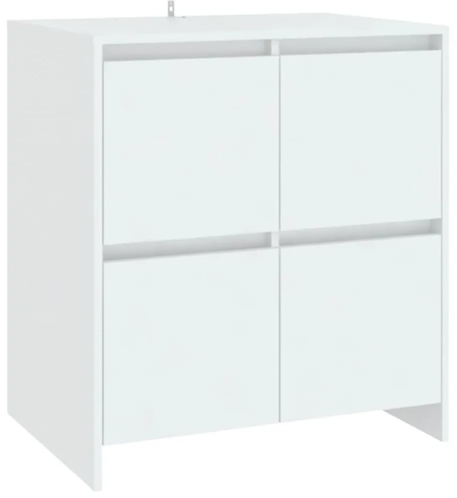 vidaXL Μπουφές Λευκός 70x41x75 εκ. από Επεξεργασμένο Ξύλο