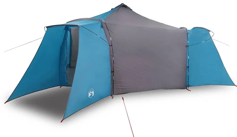 vidaXL Σκηνή Τιπί με στέγη Μπλε και Γκρι 492 x 492 x 275 εκ ύφασμα
