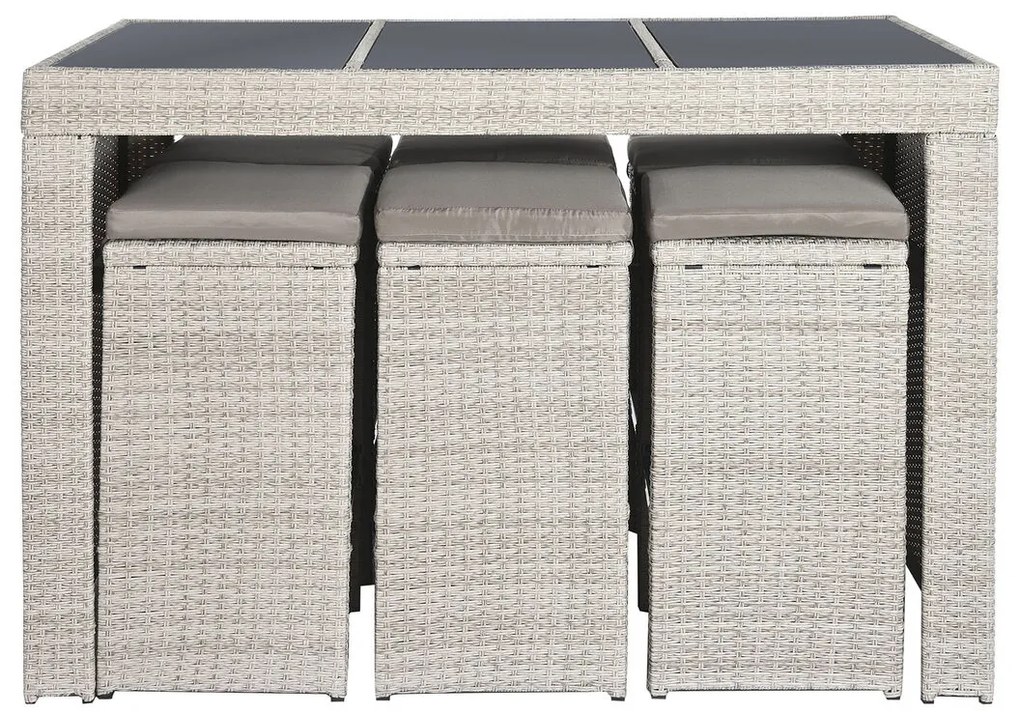 Σετ Τραπέζι με 6 Καρέκλες DKD Home Decor 143 x 80 x 100 cm