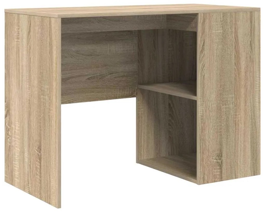 vidaXL Γραφείο με ράφι Δρύς Sonoma 102 x 50 x 75 εκ Επεξεργασμένο ξύλο