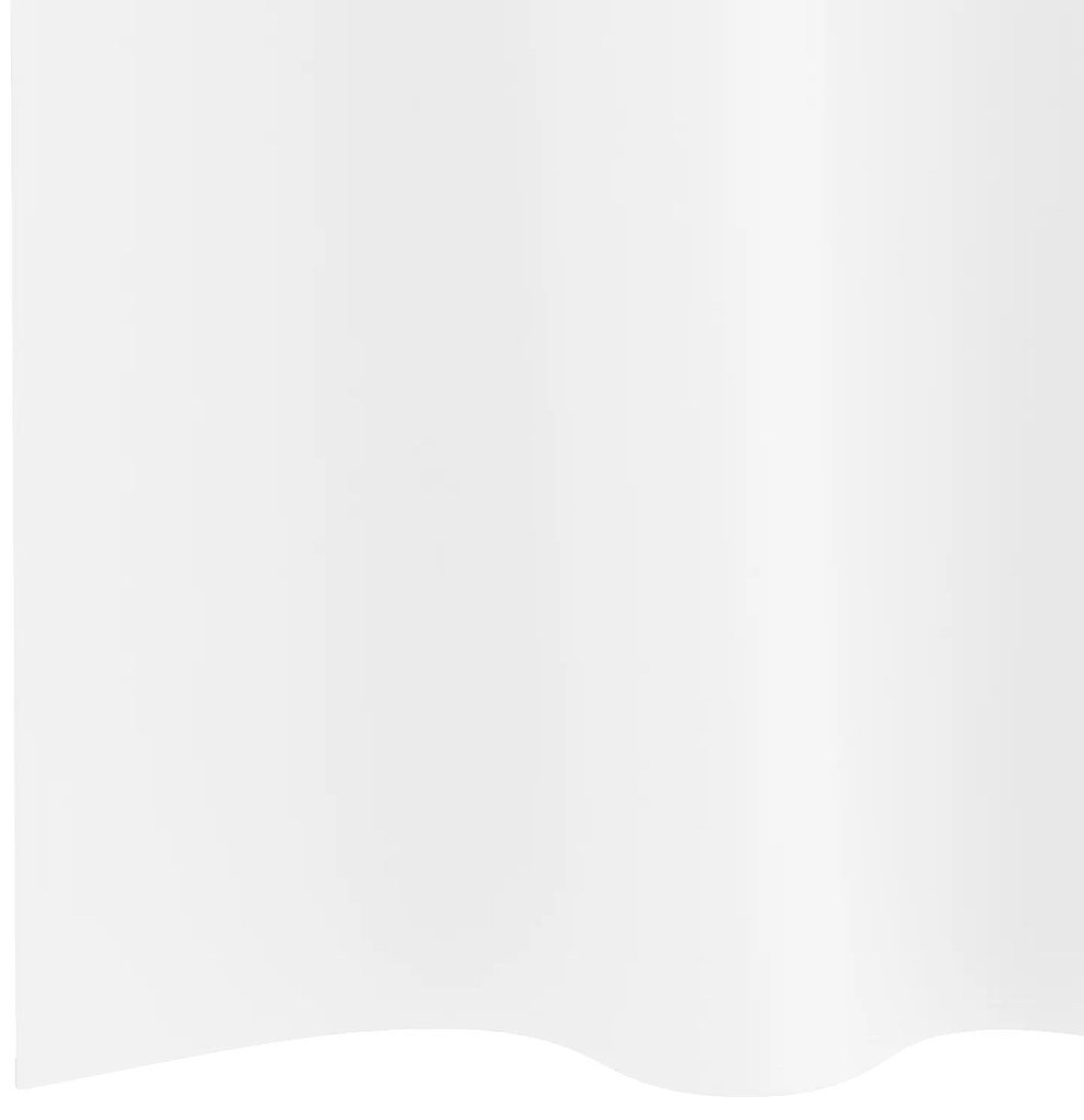 vidaXL Κουρτίνες 2 pcs Καθαρό Λευκό 225 x 140 εκ. Πολυεστέρας