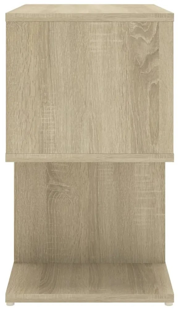 Κομοδίνα 2 τεμ. Sonoma Δρυς 50 x 30 x 51,5 εκ. από Επεξ. Ξύλο - Καφέ