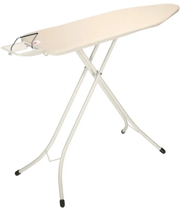 Τραπέζι σιδερώματος Brabantia B 1003333, 124x38 cm, 7 θέσεις ρύθμισης, υποδοχή σίδερου, Εκρού