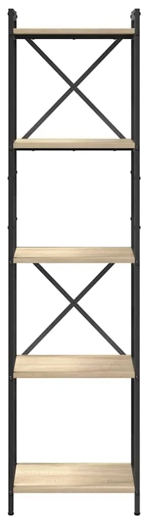vidaXL Βιβλιοθήκη Sonoma Δρυς 40 x 30 x 153 εκ Επεξεργασμένο ξύλο