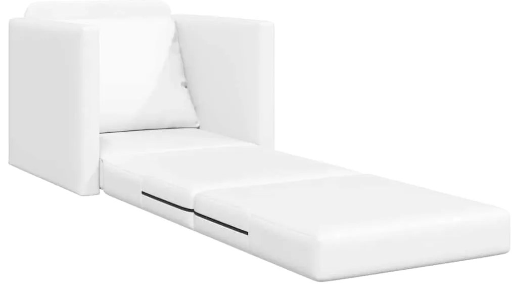 vidaXL Κρεβάτι καναπές Λευκό 74 x 77 x 81 εκ. Βελούδο