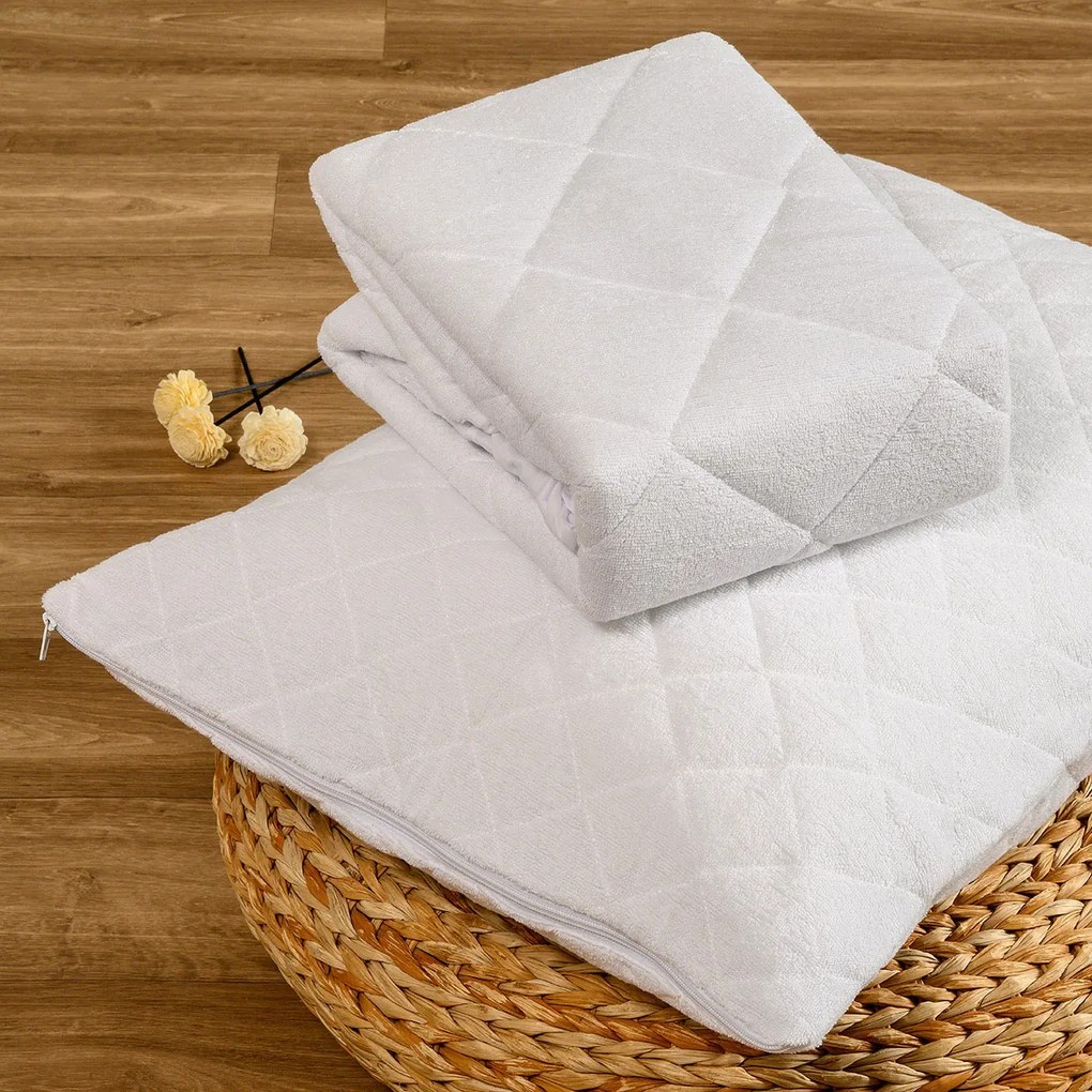Κάλυμμα Στρώματος King Size (180x200+40) Αδιάβροχο Καπιτονέ Melinen