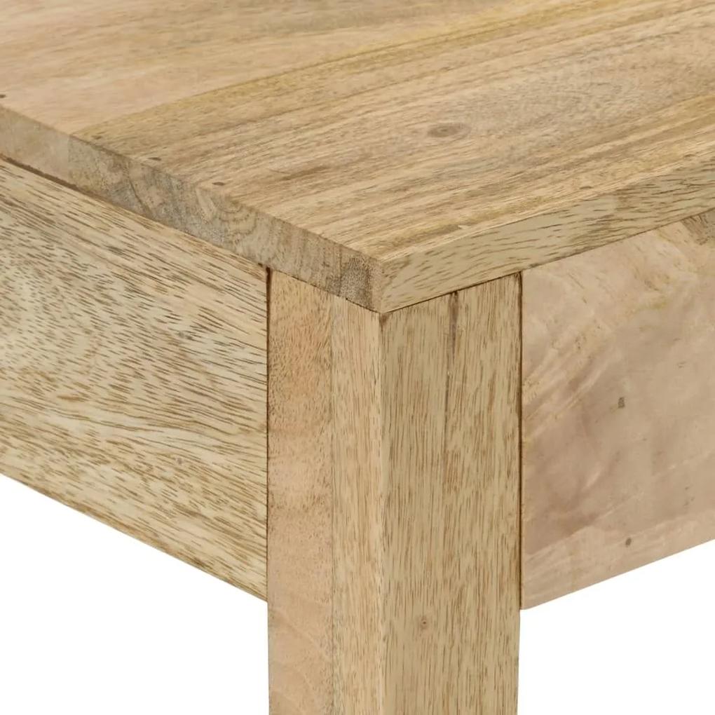 Τραπέζι Κονσόλα 110x30x75 εκ. από Μασίφ Ξεβαμμένο Ξύλο Μάνγκο - Καφέ