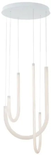 Κρεμαστό Φωτιστικό Οροφής LED 42W Λευκό Φ41cm Yvonne 4319200 Viokef 4319200 Λευκό