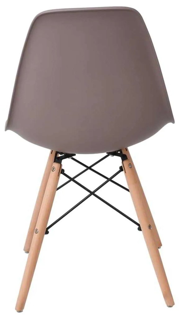 Καρέκλα Art Wood PP Sand Beige Συσκ.4τμχ 46x53x81cm