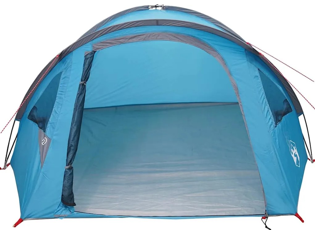 vidaXL Σκηνή Camping με στέγη Μπλε 308 x 268 x 130 εκ. Πολυεστέρας