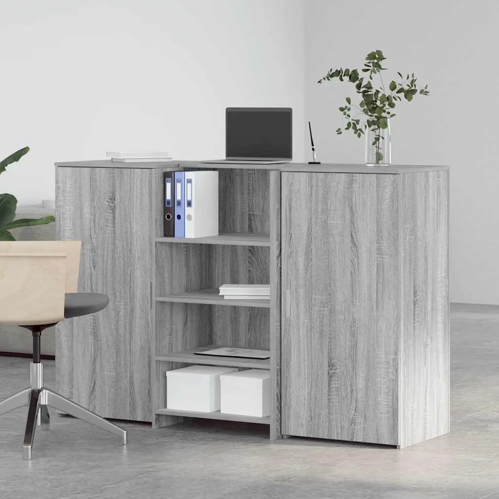 vidaXL Γραφείο υποδοχής 155x50x103,5 εκ. Επεξεργασμένο Ξύλο