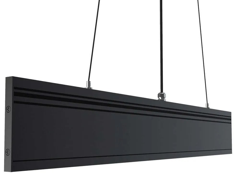 Φωτιστικό Οροφής Γραμμικό VK/04402/120/B/C 119,9x100cm Led 595Lm 25W 4000K IP45 Black VKLed